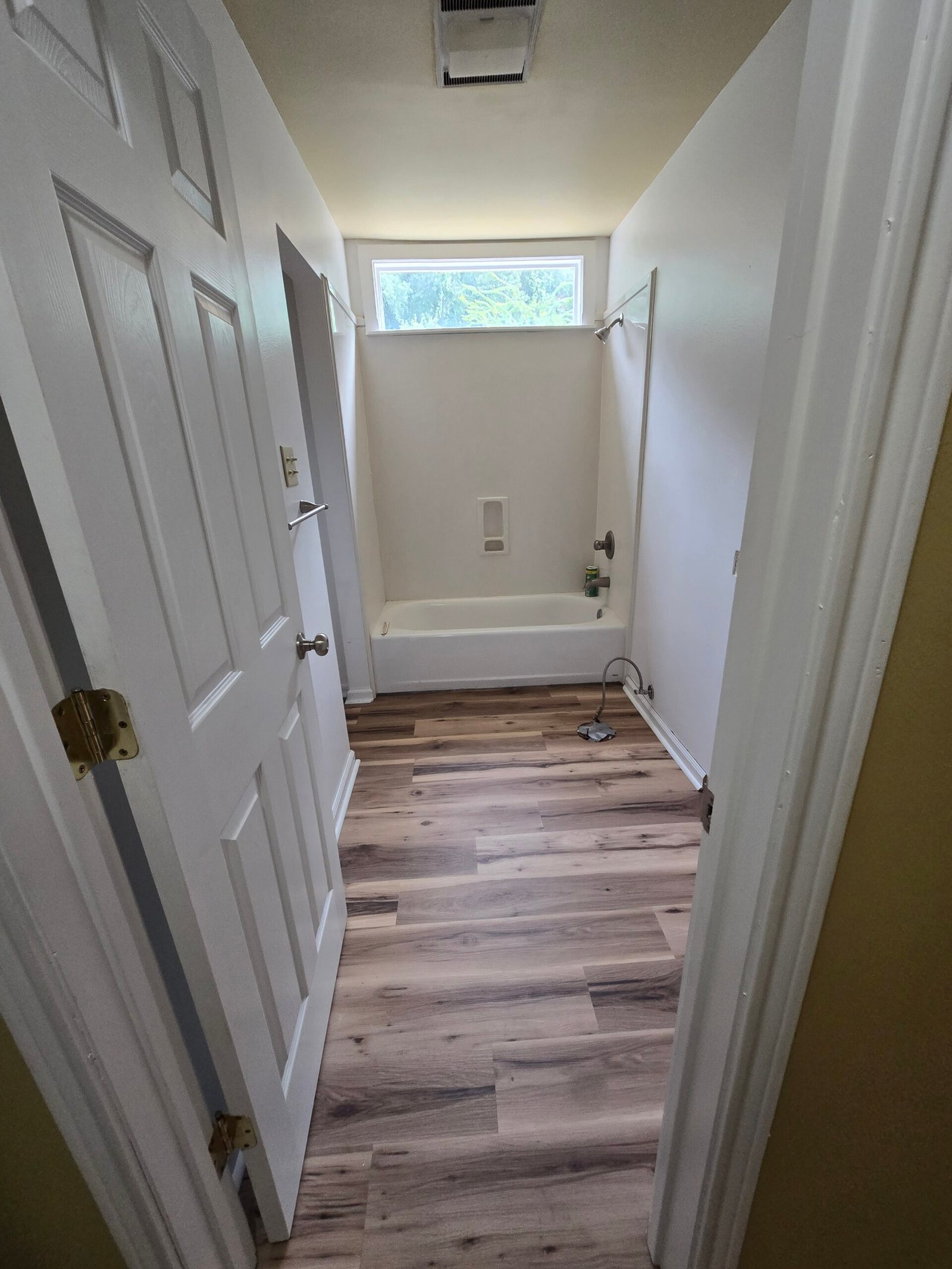 Finished flooring installation